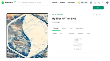 My first NFT on BNB