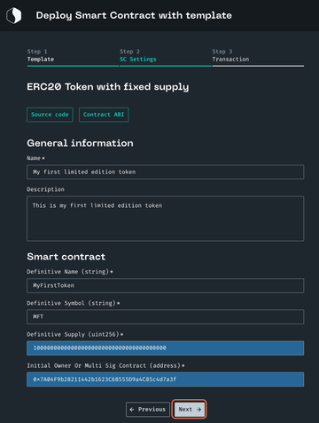 create smart contracts